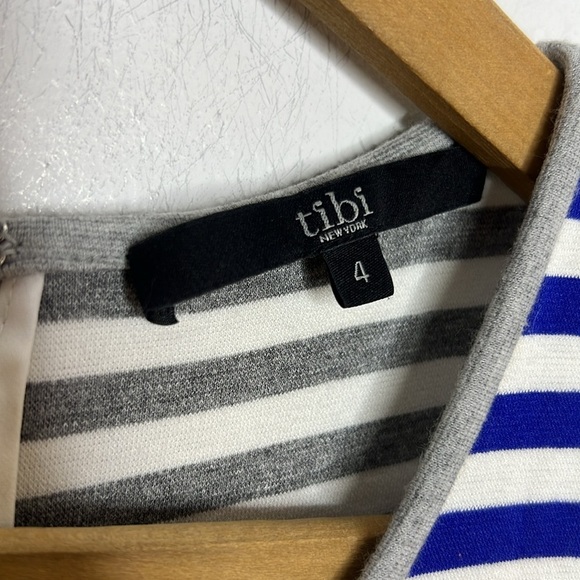 TIBI New York Peplum Striped Nautical Beachy Resort wear Tank Top - Picture 10 of 12